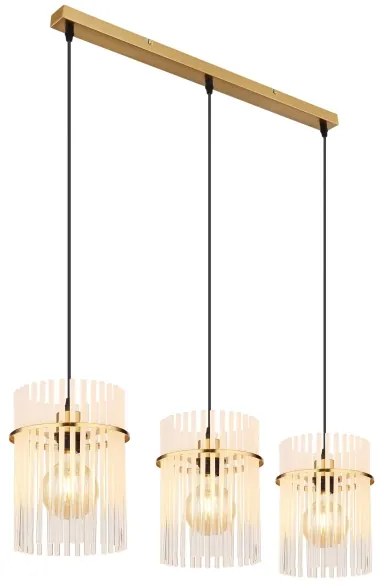 Globo 15698-3HM - Luster na lanku GORLEY 3xE27/60W/230V zlatá