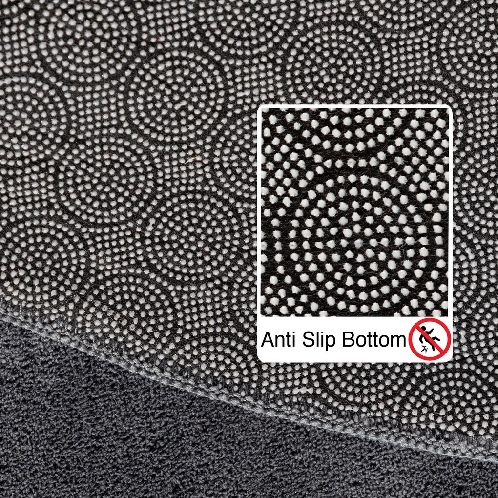 Kusový koberec Sky 5400 Grey kruh, 120x120 (priemer) kruh, šedá, obývacia izba, Ayyildiz