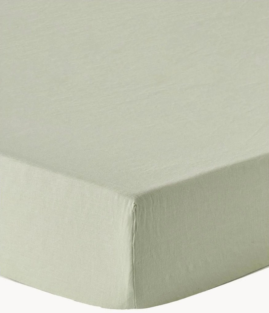 Elastická plachta na topper matrac z vypratého ľanu Airy