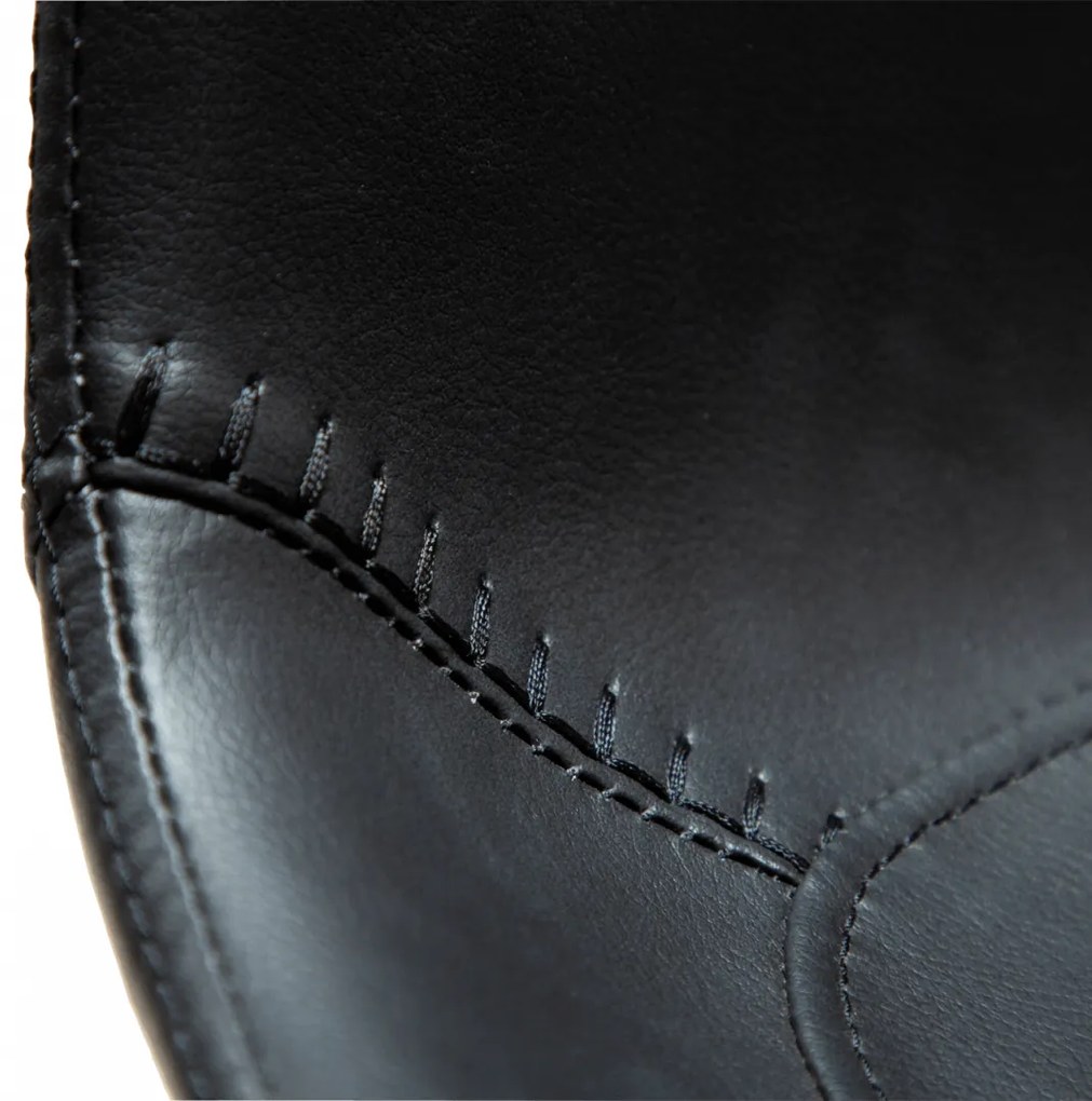HYPE ČALÚNENÁ BAROVÁ STOLIČKA black faux/black