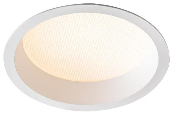 Trilum ARCH Stropné zápustné svietidlo Zapustené LED sv. PAN R 15W, 3000K, 1400lm, CRI85, IP44, Epistar, 90°, d136×H56,5mm, biela