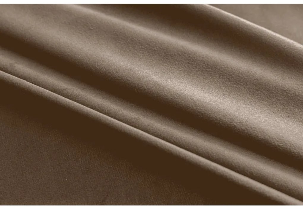 Svetlohnedý zatemňovací záves VELVET 140x250 cm Zavesenie: Kovové krúžky