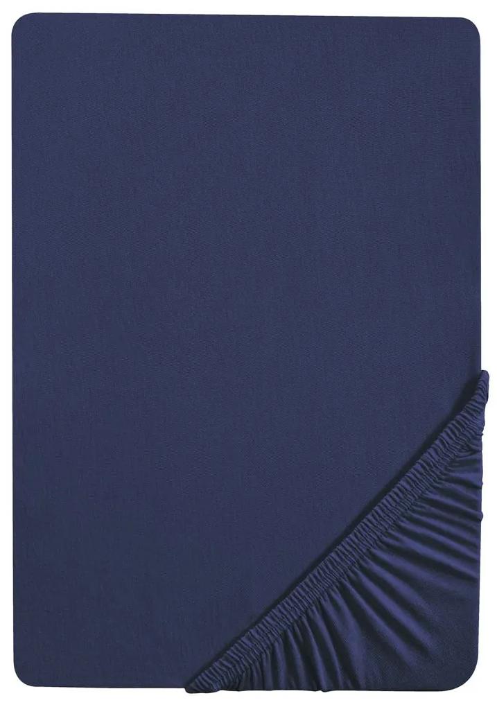 Biberna Napínacia džersejová plachta (140 – 160 x 200 cm, námornícka modrá)  (100227068)