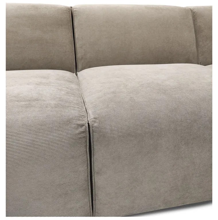 Béžová menčestrová rohová pohovka (ľavý roh) Sting - Scandic