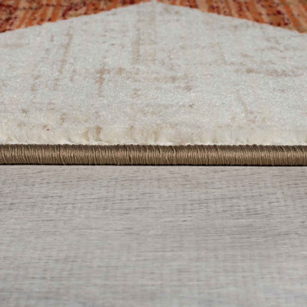 Kusový koberec Cooper Bradley Geo Red, 80x150, hnedá, obývacia izba, Flair Rugs