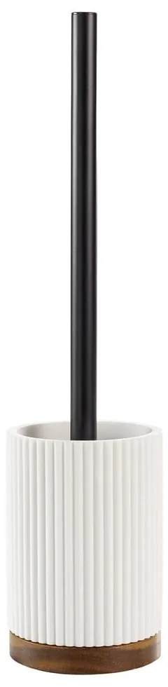 Biela WC kefa z polyresínu Niagara – douceur d'intérieur