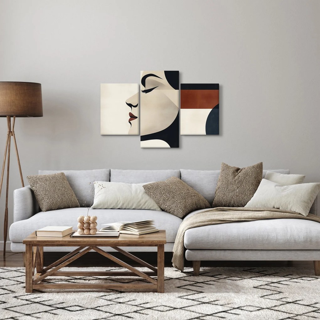 Obraz - Žena z profilu (90x60 cm)