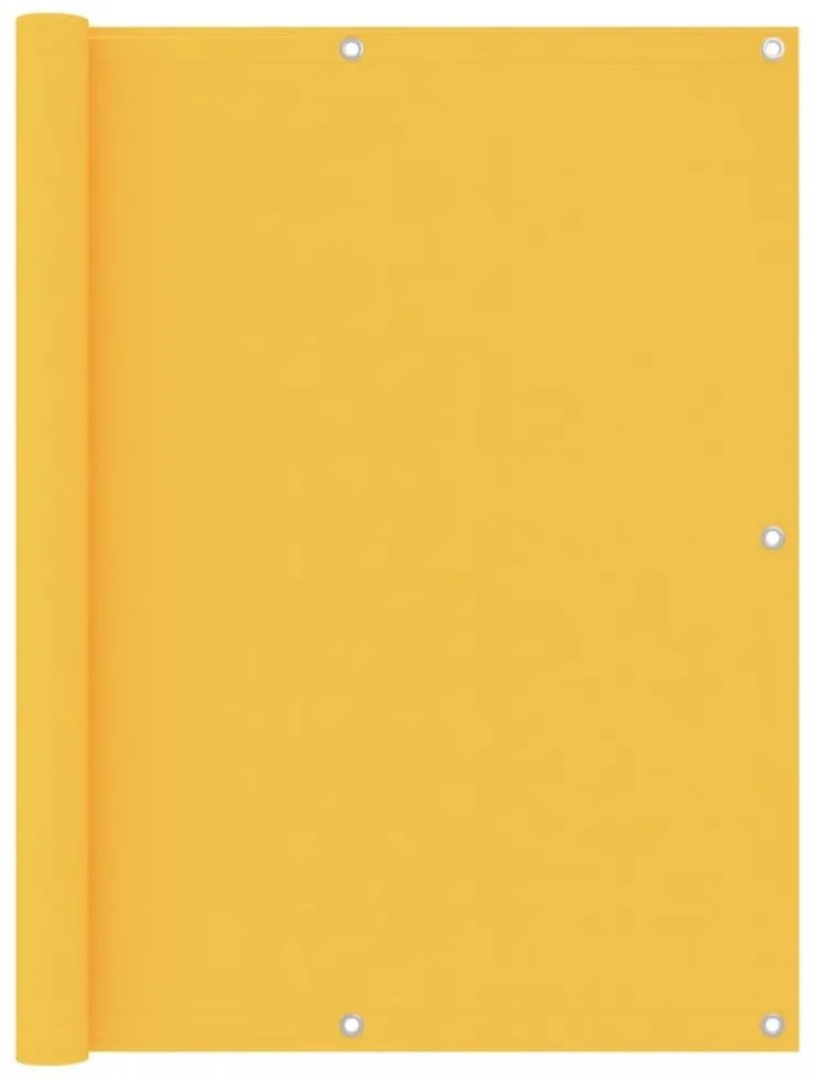 Balkónová zástena 120 x 300 cm oxfordská látka Dekorhome Žltá