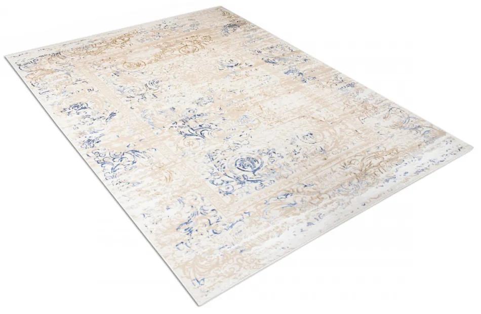 Kusový koberec Hyaci krémovo-modrý 120x170cm