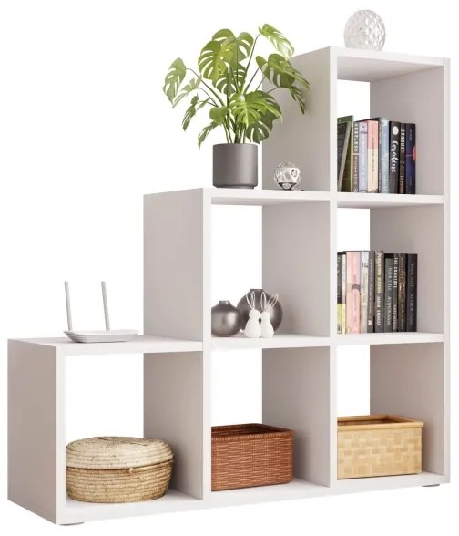 Knižnica TRIO 108x105 cm biela