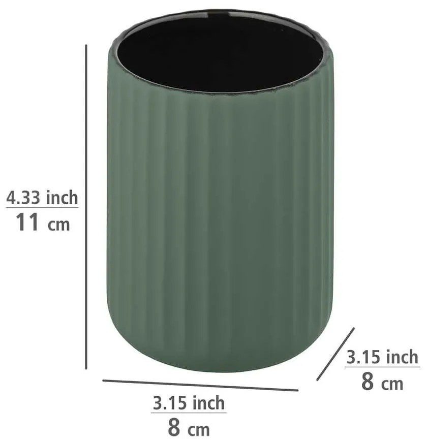 Zelená keramická súprava doplnkov do kúpeľne Belluno – Wenko