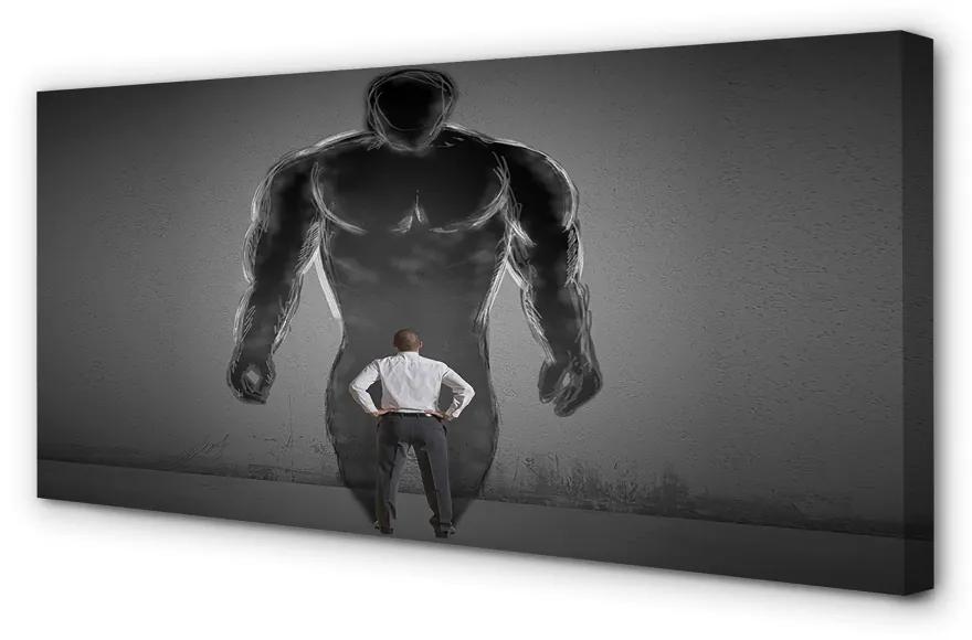 Obraz canvas muž svaly 125x50 cm