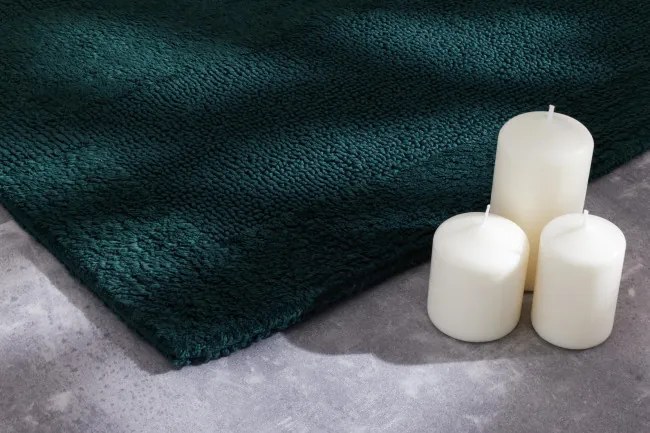 Kúpeľňový koberček Javo Cotton zelený