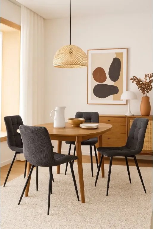 Noela Menčestrová jedálenská stolička ARIA sivá