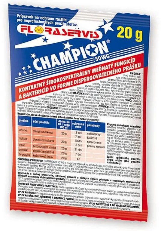CHAMPION 50WG 20g- postrek proti hubovým chorobám FLOR- 067020