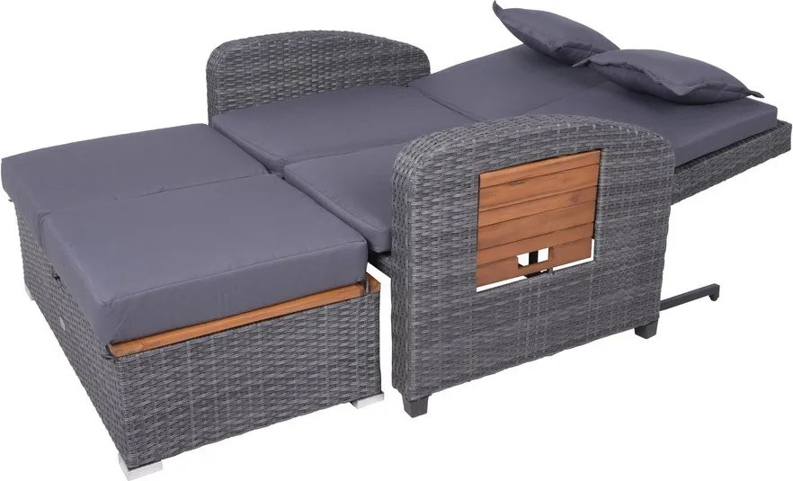 Sivá záhradná pohovka z umelého ratanu Bari – Garden Pleasure