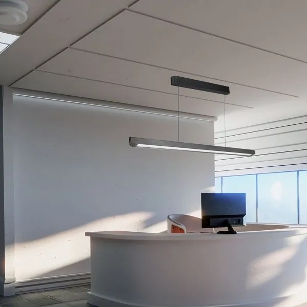 LED Luster na lanku LED/36W/230V 3000/4000/6400K antracit