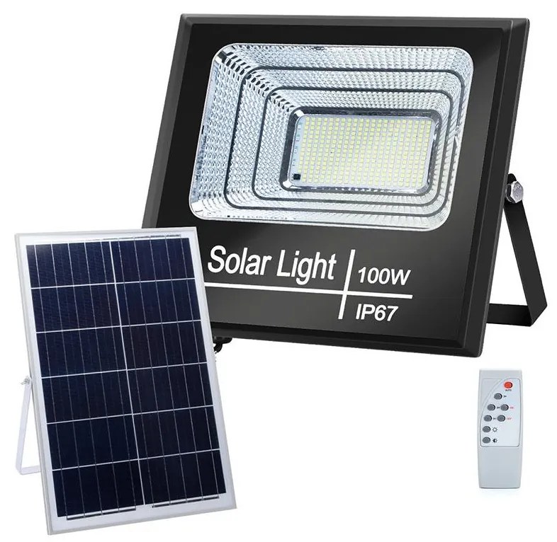 Aigostar - LED Stmievateľný solárny reflektor LED/100W/3,2V IP67 + DO