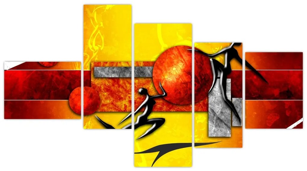 Moderný obraz - gymnasti