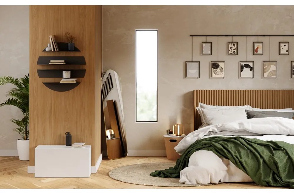 Čierne kovové police v súprave 4 ks 76 cm Solis – Umbra