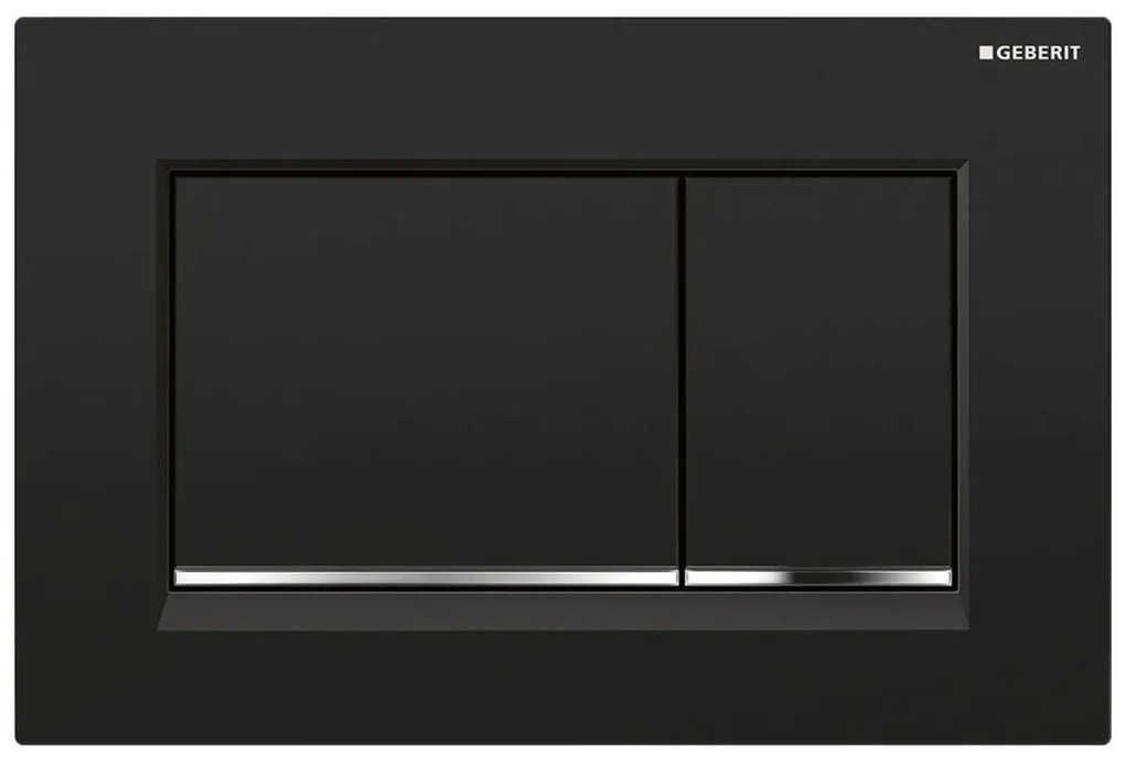 Geberit Sigma30 - Ovládacie tlačidlo Sigma30, čierna/chróm lesklý, 115.883.KM.1