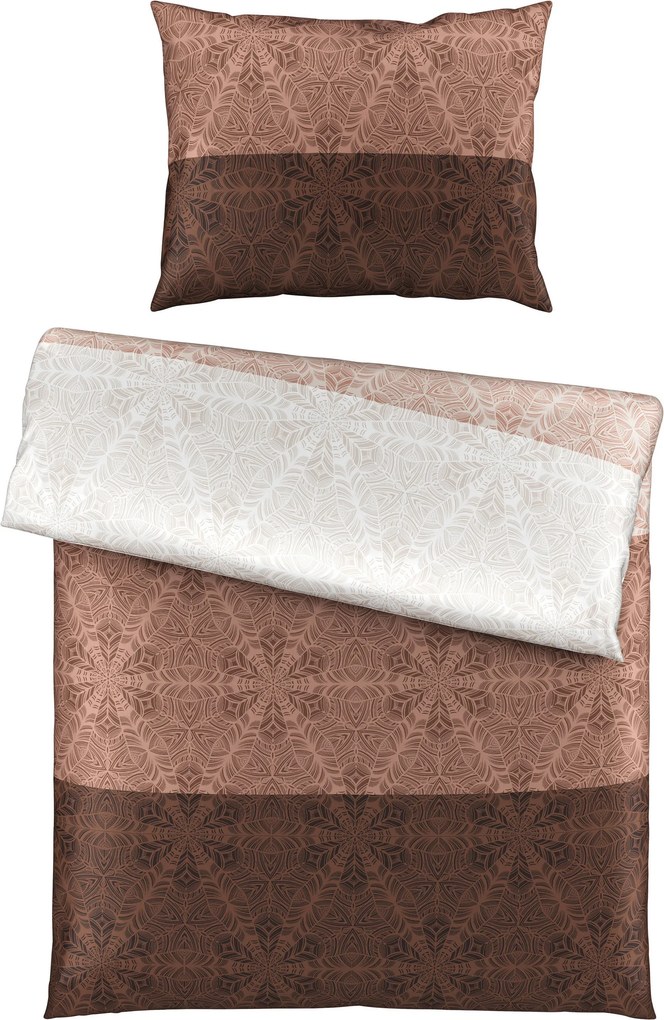 XXXLutz POSTEĽNÁ BIELIZEŇ satén taupe 140/200 cm Esposa - Obliečky & plachty - 004562004101