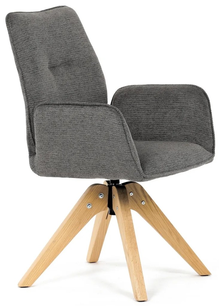 Jedálenská stolička DCH-C2148 GREY2 s vodoodolnýmpoťahom