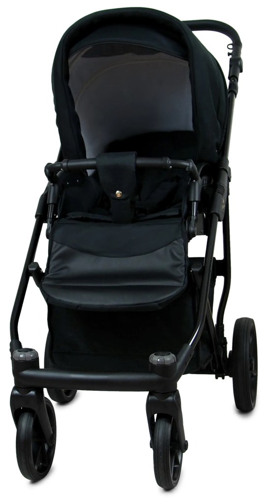 Detský kočík 4v1 BabyLux AIR ALU Onyx + isofi základňa