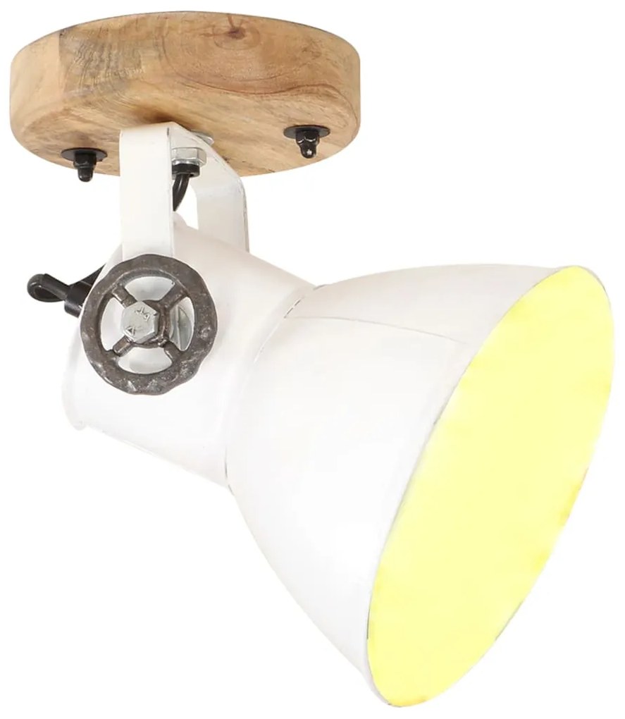 vidaXL Industriálne nástenné / stropné lampy 2 ks biele 20x25 cm E27