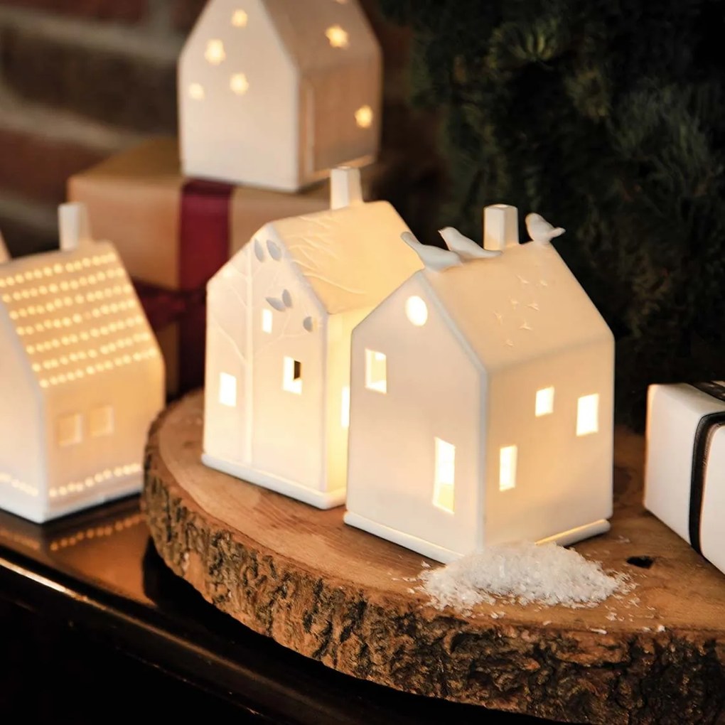 räder Porcelánový svietnik Birdhouse