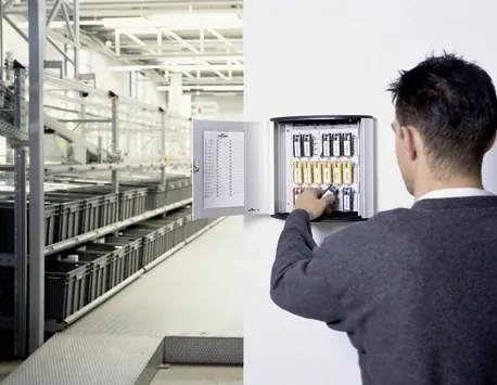 Hliníková skrinka na kľúče KEY BOX, na 36 kľúčov