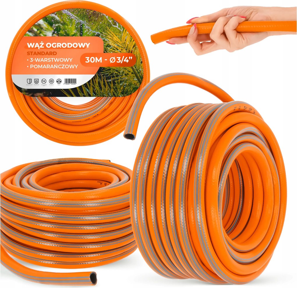 3-vrstvová zrolovateľná záhradná hadica 3/4" 30 m Ry