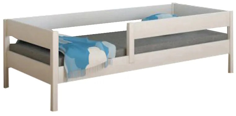 LU Detská posteľ so zábranou Mix - biela Rozmer: 180x80