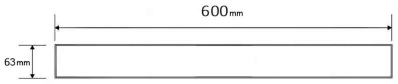 Mexen M01 vzor, mriežka na sprchový žľab 60 cm zlatá, 1520060