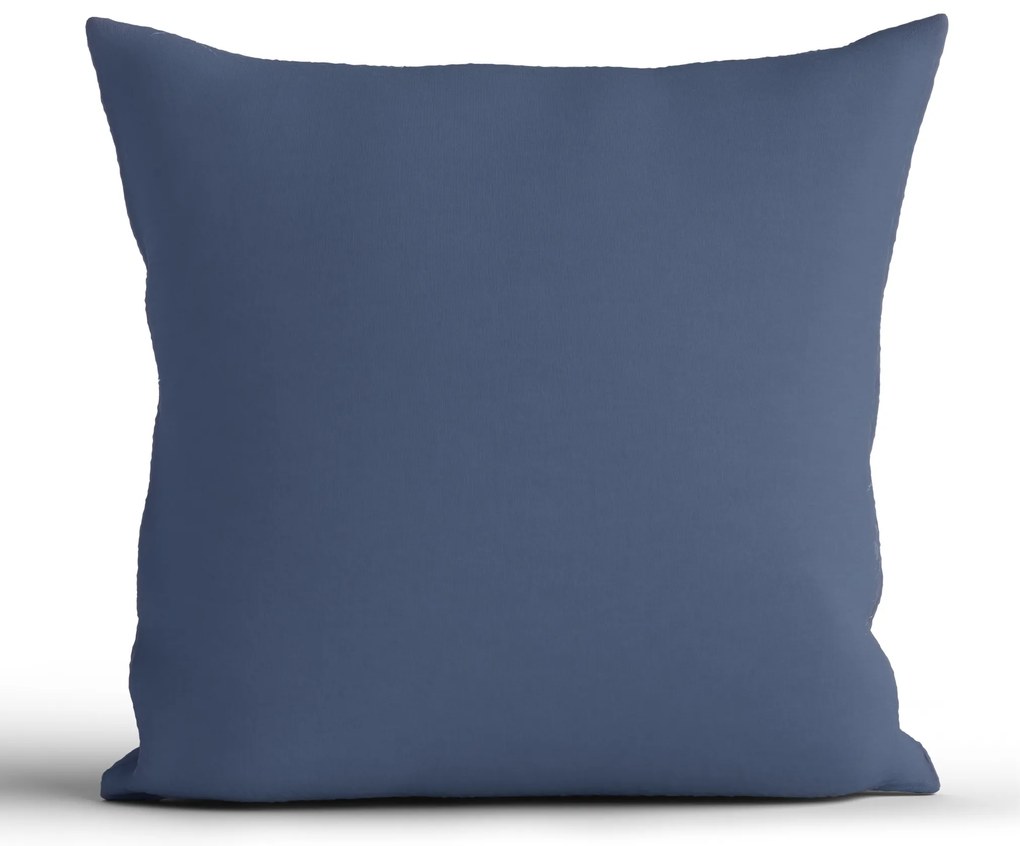 Bavlnená obliečka na vankúš Renforcé 40 × 40 cm - Jasmine námornícka modrá