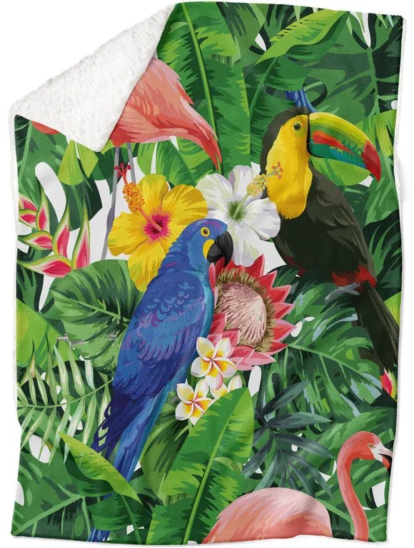 Deka Tropical (Rozmer: 150 x 120 cm, Podšitie baránkom: ÁNO)