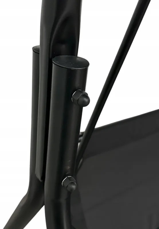 Elegantná záhradná hojdačka pre 3 osoby – čierna