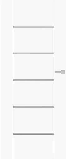 Interiérové dvere Naturel AURA pravé 70 cm biela matná AURABM70P