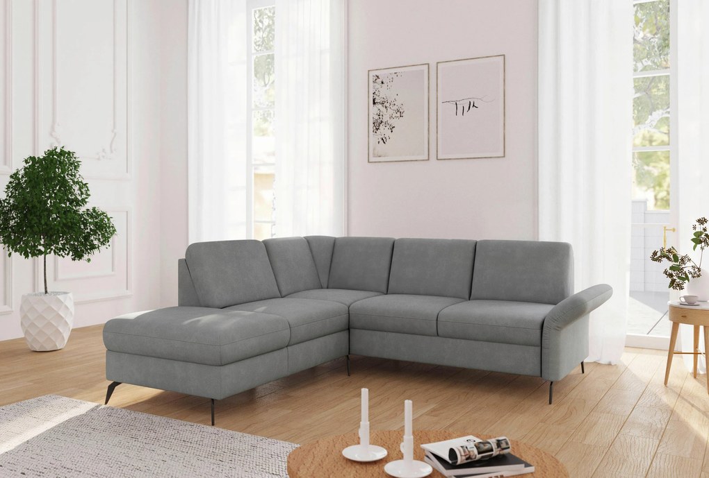 XXXLutz ROHOVÁ SEDAČKA, textil, sivá Sit & More - Sedačky - 00014401616H