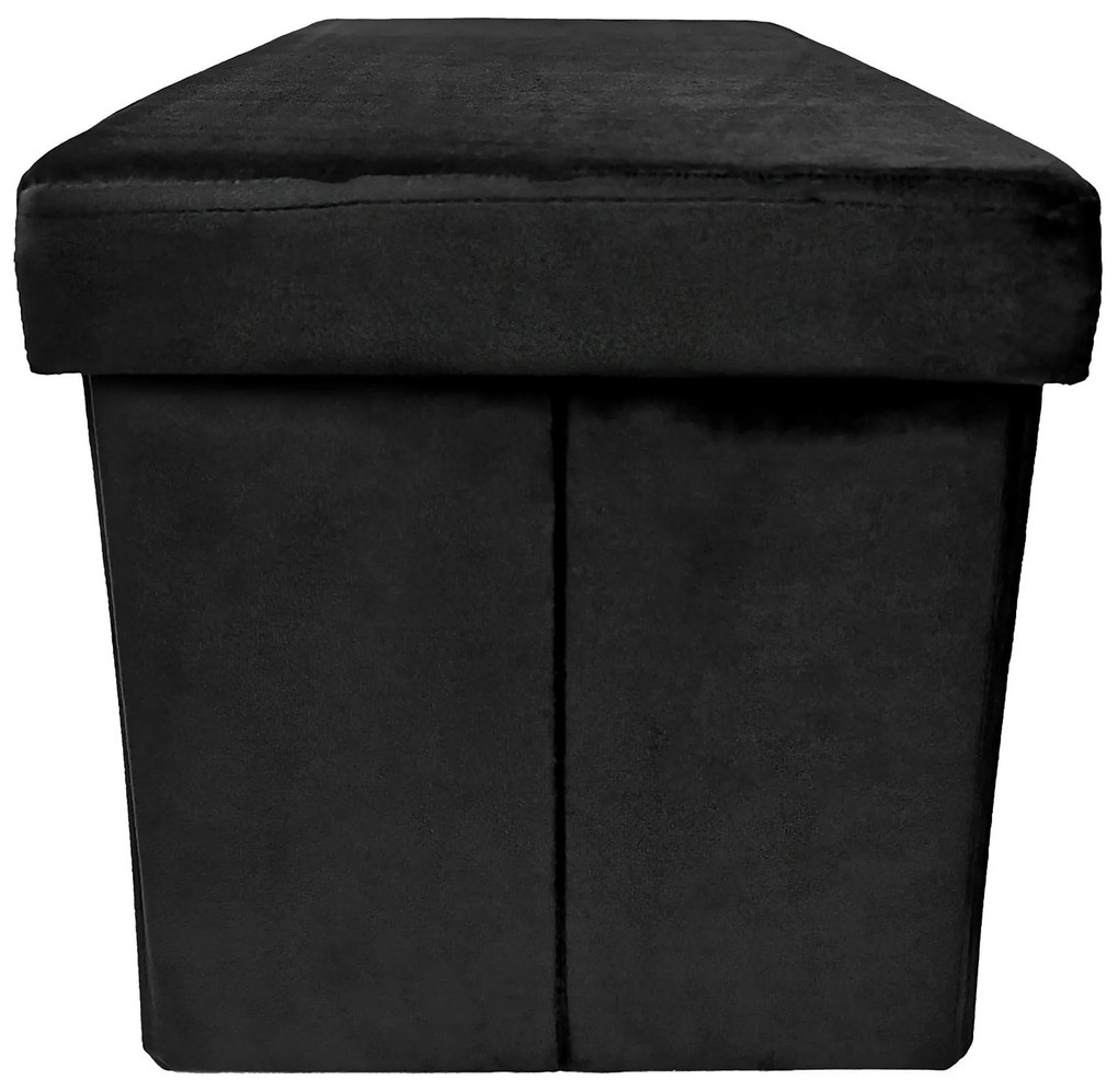 Skladací taburet PERFECT DUO 60x30 cm čierny