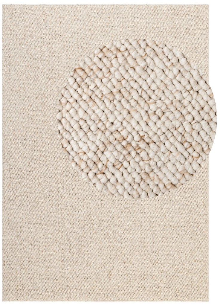 ELLE Decoration, Kusový koberec Wolly Ultra 106228 Cream z kolekcie Elle, 120x170, biela, obývacia izba