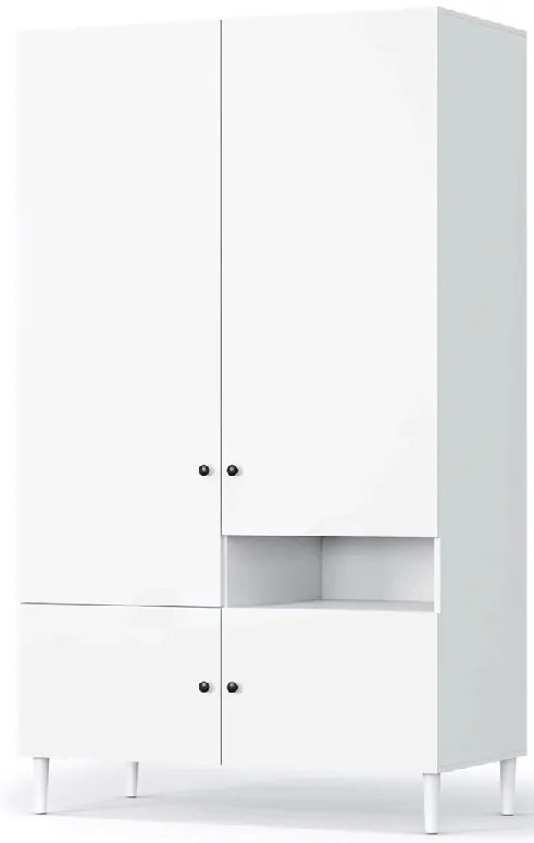 Šatní skriňa DULLUM 120x205cm, biela