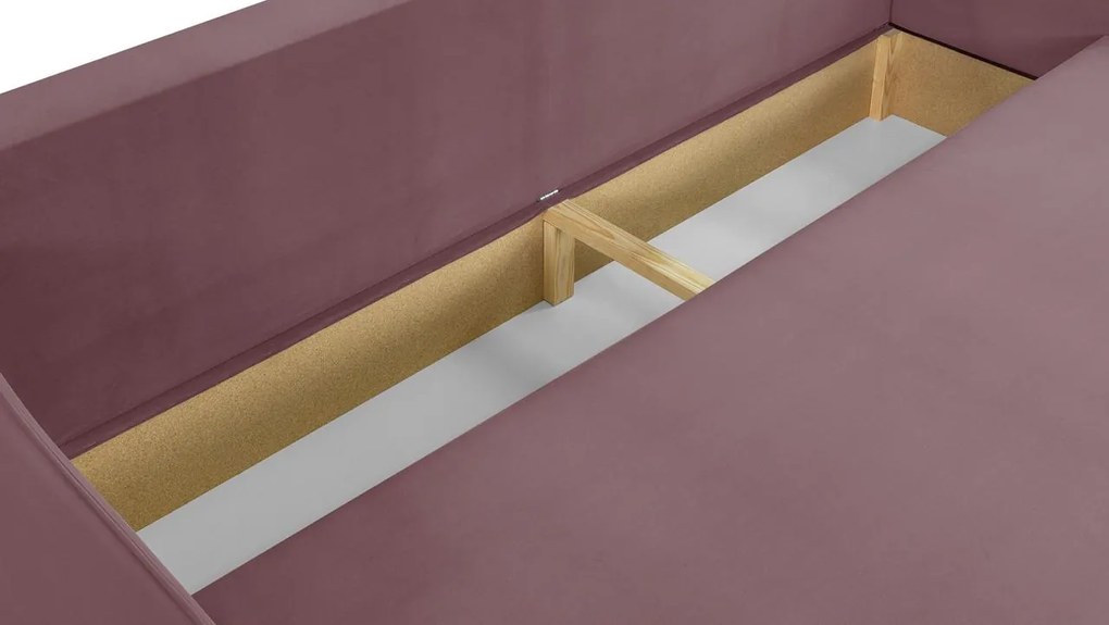 Rozkládací pohovka GALA Tmavě Růžová