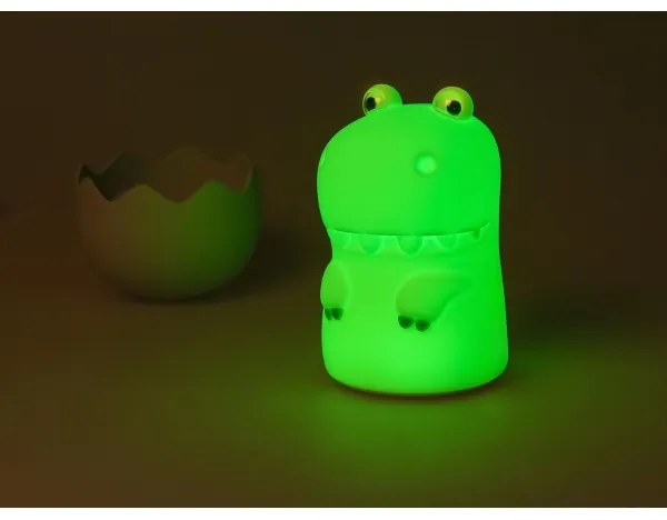 MegaLight - LED RGB Stmievateľná nabíjacia detská dotyková lampa DIGGY DINO LED/5V