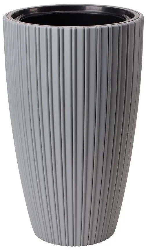 Kvetináč Mika Slim 30 antracit