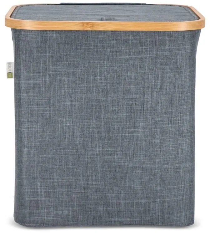 Kôš na bielizeň NOLVIO 50 L, modrosivý