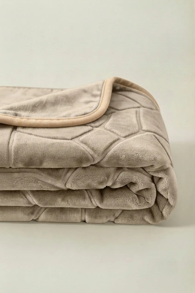 Deka LIV RAZENÝ taupe Rozmer: 80x160 cm