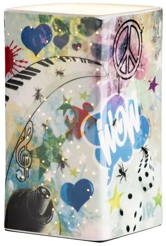 Dizajn porcelán svietidlo STREET ART