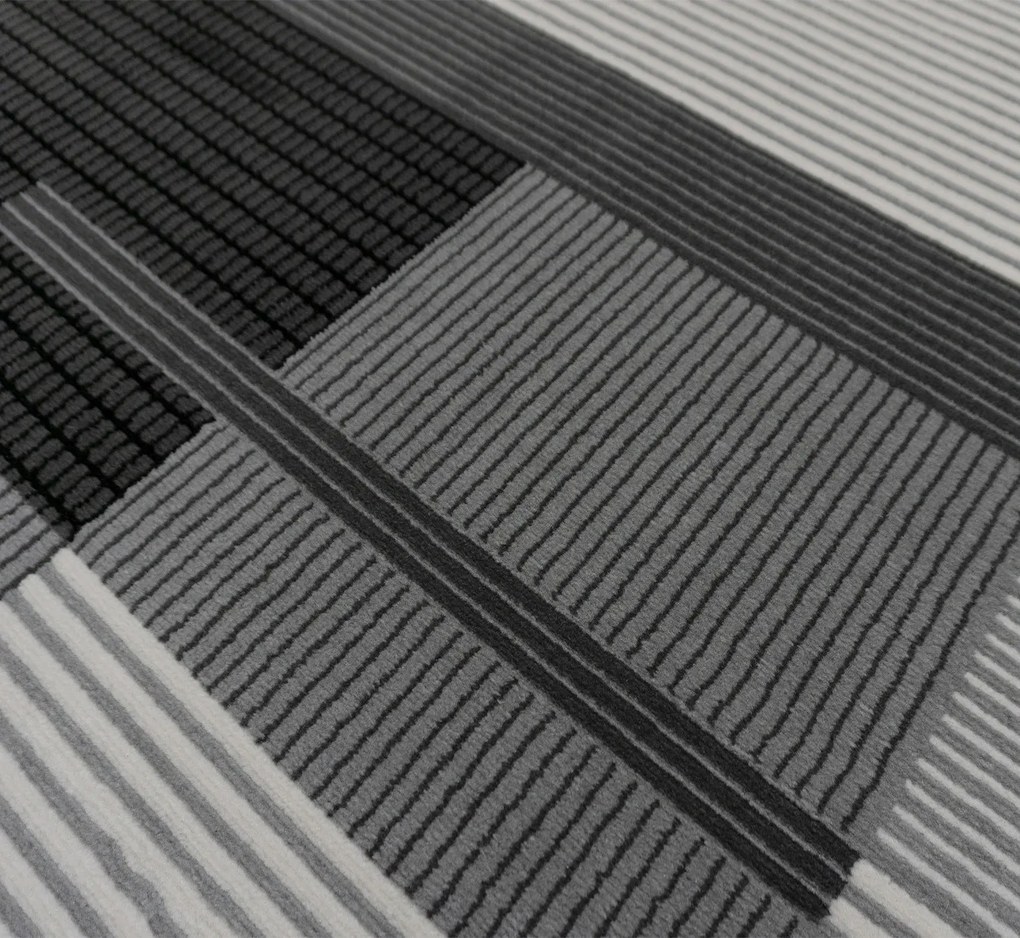 BE Koberec Lotus 9303 GREY – sivý obdĺžnikový Rozmer: 200x290 cm