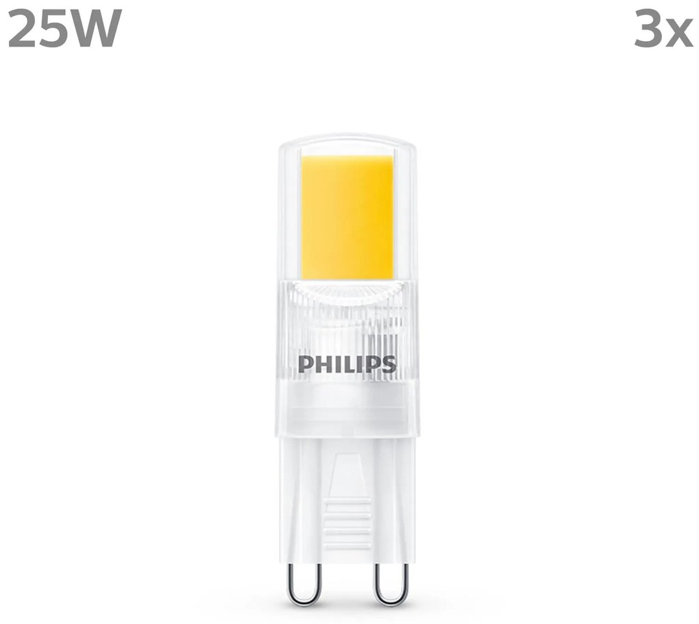 Philips LED žiarovka G9 2W 220lm 2 700 K číra 3 ks